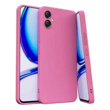 Imagem de Capa Case Silicone Aveludada Capinha para Samsung Galaxy A06 Cor: Rosa