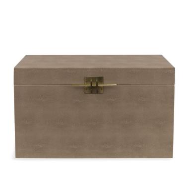 Imagem de Baú Decorativo em MDF com Revestimento em PU 52cm 22594G Mart
