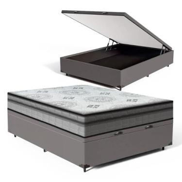 Imagem de Box Baú com Colchão de Espuma D33 DAngelis Ortosleep Viúva 128 - Anjos