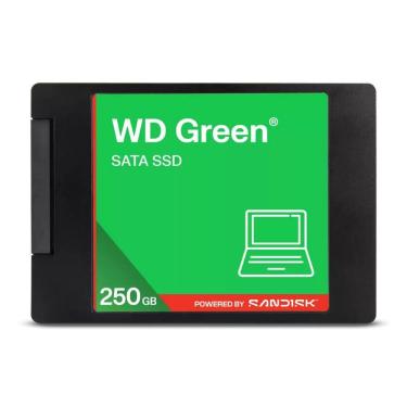 Imagem de SSD 250GB Sata3 WD Green, Leitura/Gravação sequencial 545/505 MB/s, 3 anos de garantia, SANDISK