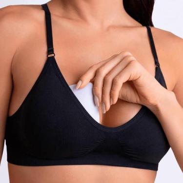 Imagem de Sutiã Top Loba Bojo Removível Sem Costura 41901-001, Preto, P