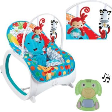 Imagem de Cadeirinha de Balanço Musical Azul e Dog Musical Para Bebês - Color Ba