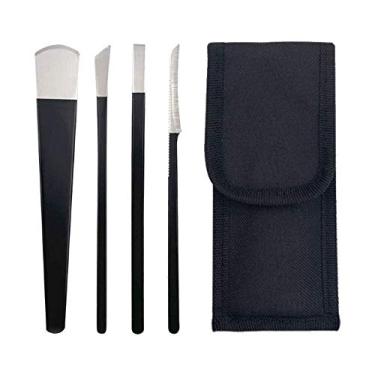 Imagem de Conjunto de facas pedicure, 4 peças de faca pedicure para remoção de cortadores de unhas de pés com bolsa de armazenamento., 160MM