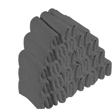 Imagem de Kit 30 Toalhas de Rosto Para Salão Beleza 100% Algodão 40 x 65 cm Preta