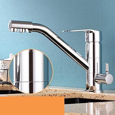 Imagem de Torneira de cozinha preta 360 rotação torneira da pia da cozinha com torneira misturadora de água filtrada torneira da pia da cozinha, KF, 2005C, China