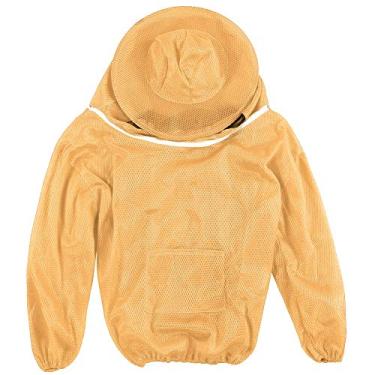 Imagem de Jaqueta de apicultura, terno de apicultura, véu de alta definição Apicultores comerciais para iniciantes no quintal Apicultor adulto(laranja)