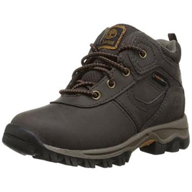 Imagem de Bota de caminhada Timberland MT Maddsen à prova d'água (infantil/criança pequena/criança grande), Dark Brown, 4 Toddler