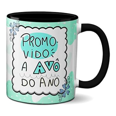 Imagem de Caneca Dos Avôs Presente Revelação Promovida A Vovô Do Ano (Preta)