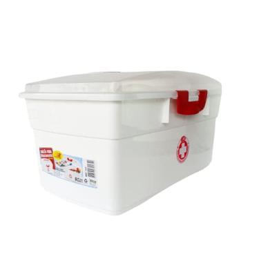 Imagem de Maleta Primeiros Socorros Porta Remédios Medicamentos Grande