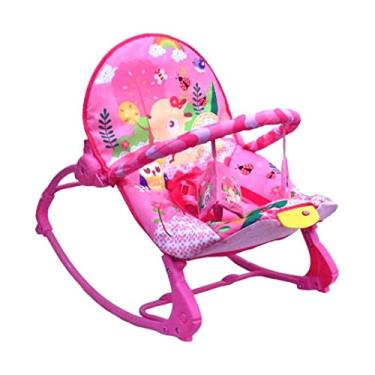 Imagem de COLORBABY Cadeira Infantil Musical Vibratória E Balanço New Rocker Color Baby Rosa