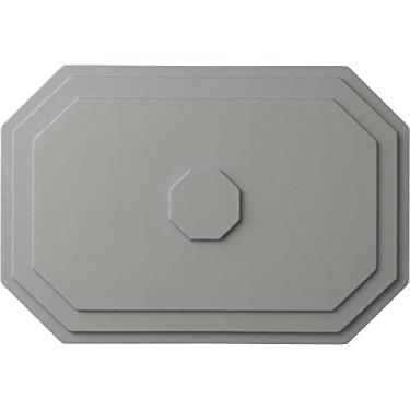 Imagem de Ekena Millwork Medalhão de teto Felix CM25FE, 64 cm L x 44 cm A x 4 cm P, preparado de fábrica