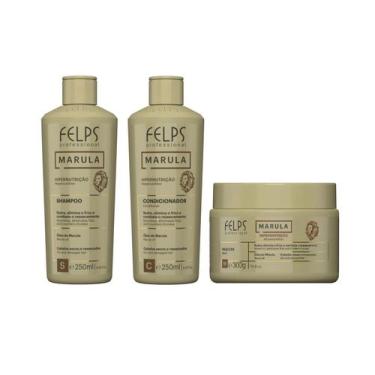 Imagem de Felps Professional Marula Kit Shampoo+Condicionador+Máscara