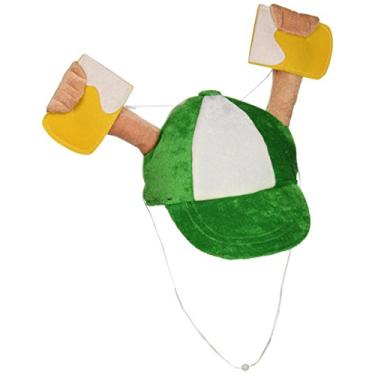 Imagem de Boné de pelúcia St Patrick's Day canecas (ativar braços com cordão) acessório de festa (1 contagem) (1/Pkg)