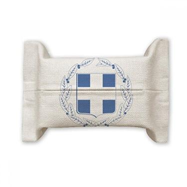 Imagem de Bolsa de linho de algodão com emblema nacional da Grécia Europa