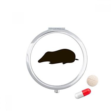 Imagem de Porta-comprimidos Black Mole Animal Portrayal Caixa de armazenamento de remédios