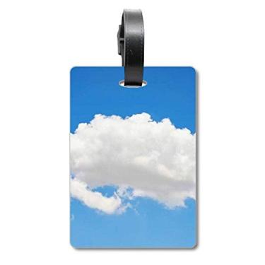 Imagem de Blue Sky Sunshine White Clouds Bagagem Bagagem Etiqueta Cartão de Bagagem Scutcheon Etiqueta