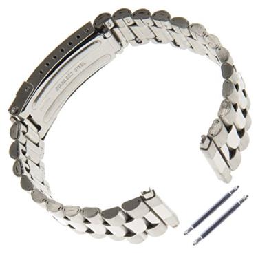 Imagem de Pulseira de relógio Gilden unissex estilo presidente sem expansão 18 – 23 mm aço inoxidável 1536, Stainless Steel