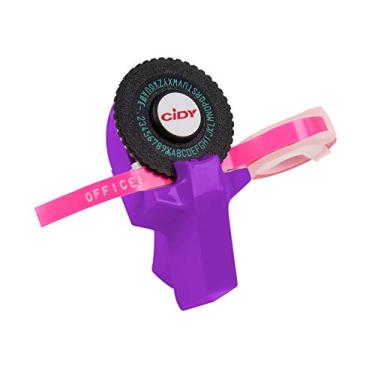 Imagem de Daseey Mini Criador de etiquetas manual portátil DIY Impressora de etiquetas de gravação em 3D Máquina de escrever com plástico PVC 9mm Fitas de etiquetas Máquina de rotulação