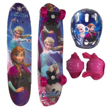Imagem de Skate Infantil Duplo C/ Acess Frozen 61Cm 4266 - Esm
