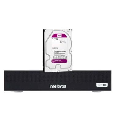 Imagem de Dvr Gravador Digital de vídeo Intelbras MHDX 3008-C 5MP Lite com 8 Canais Detecção de veículos e pessoas + HD Purple 1TB