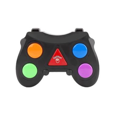 Imagem de UGPLM Jogo de memória eletrônico, quiz, memorização de cores, 4 sequências, brinquedos eletrônicos portáteis para adultos, crianças, idades 6 +, preto