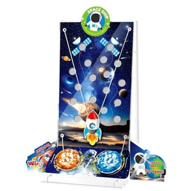Imagem de Brinquedo Infantil Desafio 3D Puzzle, Bolinha de Gude, Jogo de Obstáculos, Tema Astronauta, Rocket Launch 3D Puzzle