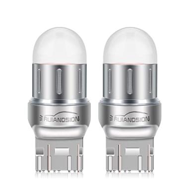 Imagem de Ruiandsion 2 lâmpadas de LED 7443 amarelas 7440 T20 7441 7444 10-60V lâmpadas de seta LED para carros, caminhões, sem polaridade