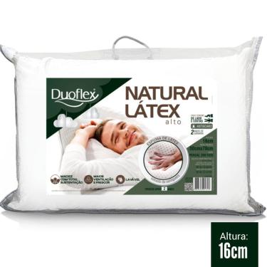 Imagem de Travesseiro Natural Látex Alto 16cm 50x70cm Duoflex - LN1100