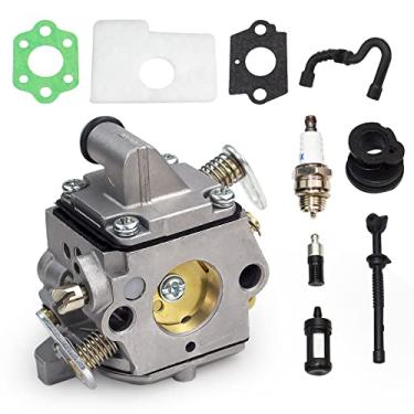 Imagem de Yooumoga MS170 MS180 Carburador para motosserra Stihl 017 018 MS170C MS180C Zama 180 C1Q-S57A 1130 120 0603 124 0800 com kit de ajuste de filtro de ar