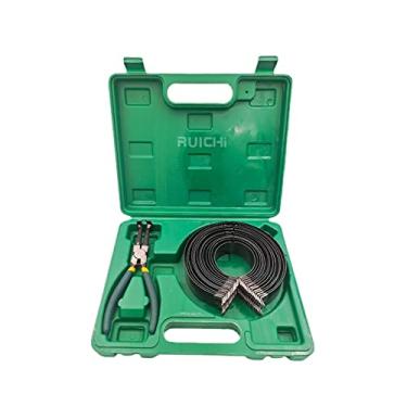 Imagem de Bestycar Kit de ferramentas de compressor de anel de pistão de motor de carro, ferramenta de instalação de anel de pistão com alicate de anel de pistão e 14 peças de anéis de pistão