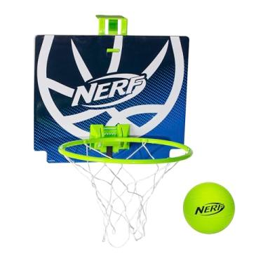 Imagem de NERF Nerfoop - The Classic Mini Foam Basketball and Hoop - Hooks On Doors - Indoor and Outdoor Play - A Favorite Since 1972