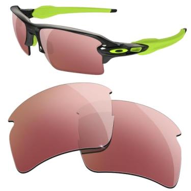 Imagem de HiCycle2 Lentes de reposição polarizadas para óculos de sol Oakley Flack 2.0XL - Várias opções, com pano de lente (rosa)