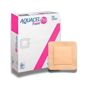Imagem de Curativo Aquacel Antimicrobiano Adesivo Quadrado 10x10cm Foam PRO - Convatec