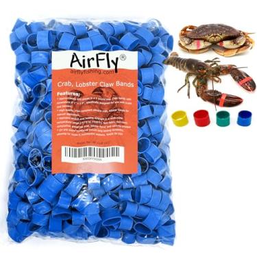 Imagem de AirFly Faixas de borracha de caranguejo, garra de lagosta, protege lagostas e caranguejos, silicone compatível com FDA seguro para cozinhar, tamanho 2,5 cm x 1,3 cm, feito nos EUA