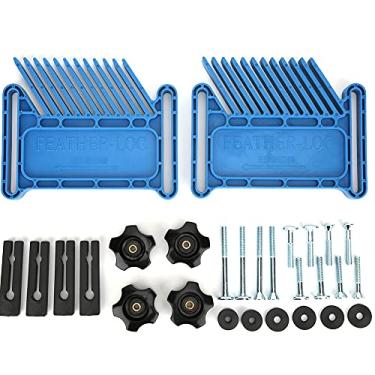 Imagem de Ferramentas de Carpintaria de Penas Ajustáveis ​​Joyzan, Conjunto de Tábua para Serras de Mesa Mesas de Roteador Carpintaria Acessório Universal de Penas Mitre (Tábua de Penas