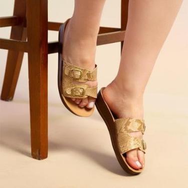 Imagem de sandália chinelo ortopédico anabela para casual confortavel-Feminino