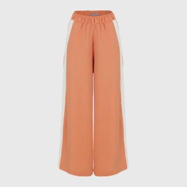 Imagem de Calça Pantalona Com Listra Lateral Coral - Usevertice