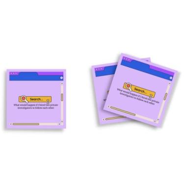 Imagem de Butler in the Home Sticky Notes Pacote com 12 7,6 cm x 7,6 cm, 50 folhas por bloco, mesa de pesquisa por computador - What Would Happen If I Contrate Two Private Investigators to Follow Each Other,