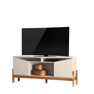 Imagem de Rack para TV até 70 Mobler Charlote - Perola/Cinamomo