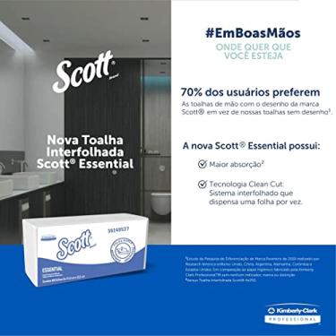Imagem de Papel Toalha Scott® Essential Interfolhado Folha Dupla - Caixa com 12 pacotes