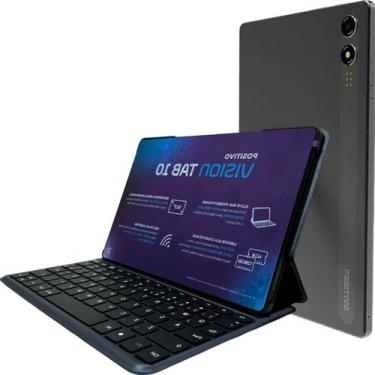 Imagem de Tablet Positivo Vision TAB 10 com Capa Teclado 4GB RAM 128GB  Octa-Cor