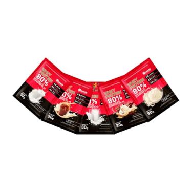 Imagem de Combo - Whey Protein Concentrado 30g - 5 Sachês (Natural, Cappuccino, Leite em Pó, Doce de Leite e Sorvete de Creme) – Growth