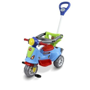 Imagem de Triciclo Passeio Infantil Avespa Colorido - Maral, Azul Claro e Verde