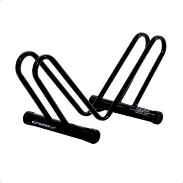 Imagem de Suporte Bicicletário de Chão Tipo V Preto AL-114 - Altmayer
