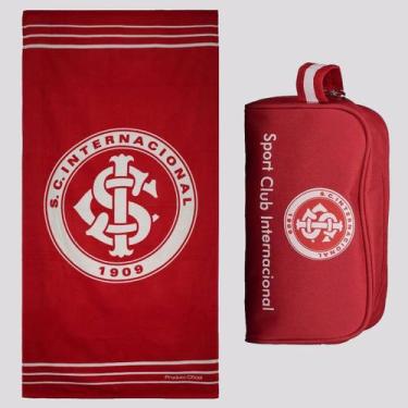 Imagem de Kit Internacional Necessaire e Toalha Estampada - Kits, Único