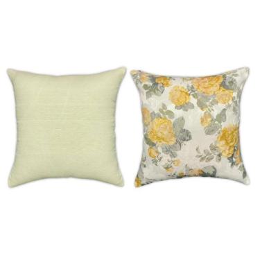 Imagem de Kit Capas de Almofadas Decorativas 45 x 45 Florais Estampadas - MILLEN