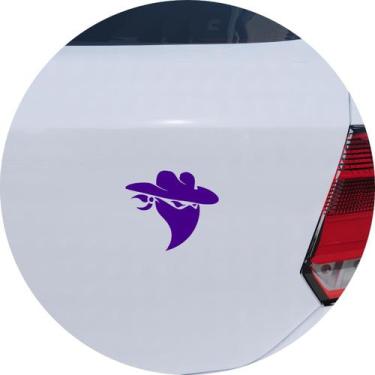 Imagem de Adesivo de Carro Sertanejo Cowboy Bandido - Cor Roxo - Melhor Adesivo,