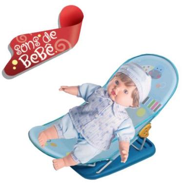 Imagem de Kit Boneco Joao Pedro de Pijama p/ Dormir na Cadeirinha - Milk Brinque