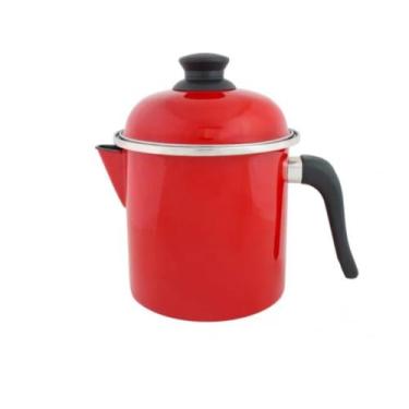 Imagem de Leiteira Esmaltada 1,8 litros Nr16 - Ewel, Vermelho
