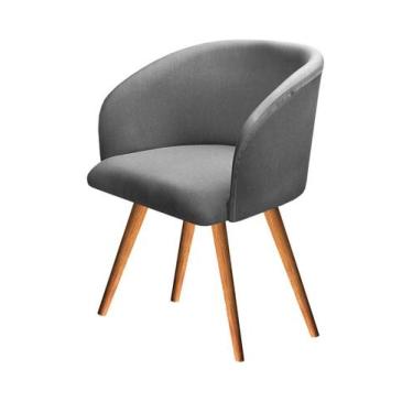 Imagem de Poltrona Atenas Cadeira Pé Palito Madeira Decoração Recepção, Sala, Me